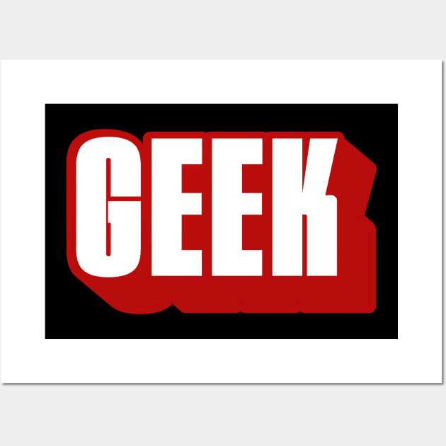 The Geek. Wall Art by NineBlack